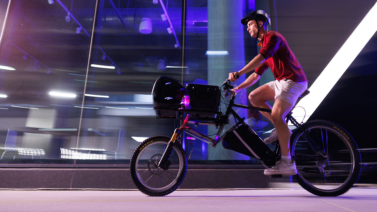 Tommy Lehr rides Big Dog Cargo Bike
